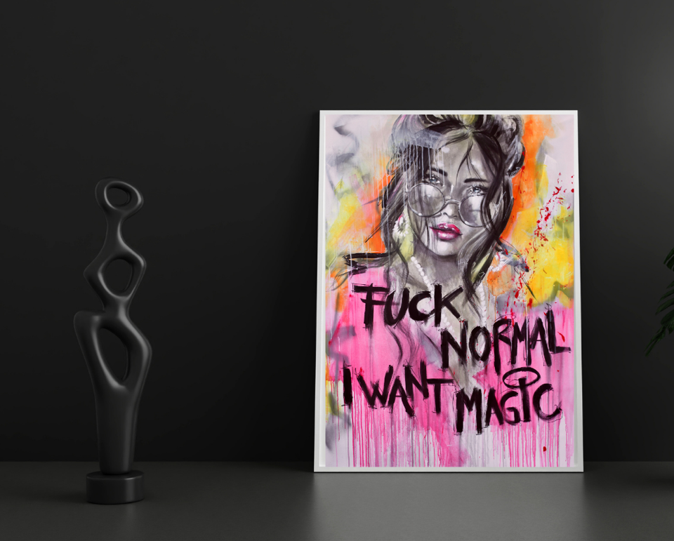 Färgglatt motiv - Konsttryck från K. Palmnäs Art